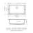 Quartz Kitchen Sink - 33X22" Black Granite Composite Drop In Kitchen Sink