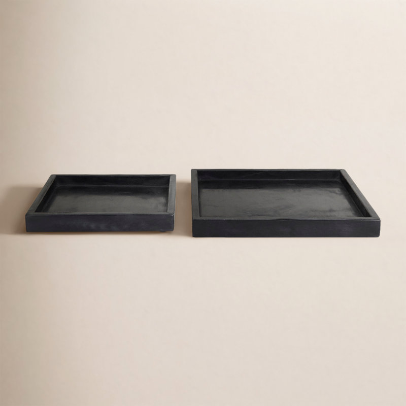 Ensemble de 2 repose-pieds , Noir