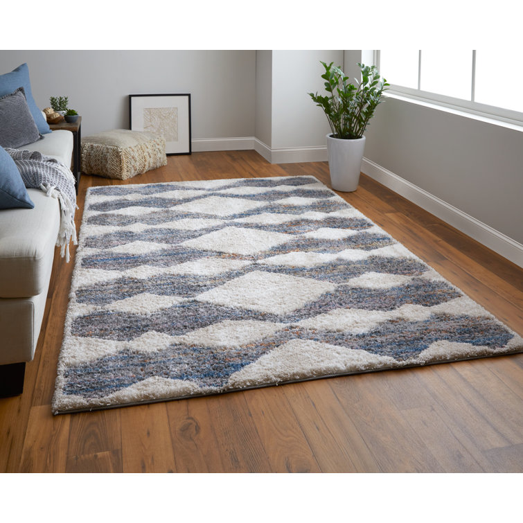 Tapis bohémien et éclectique en polyester Caide