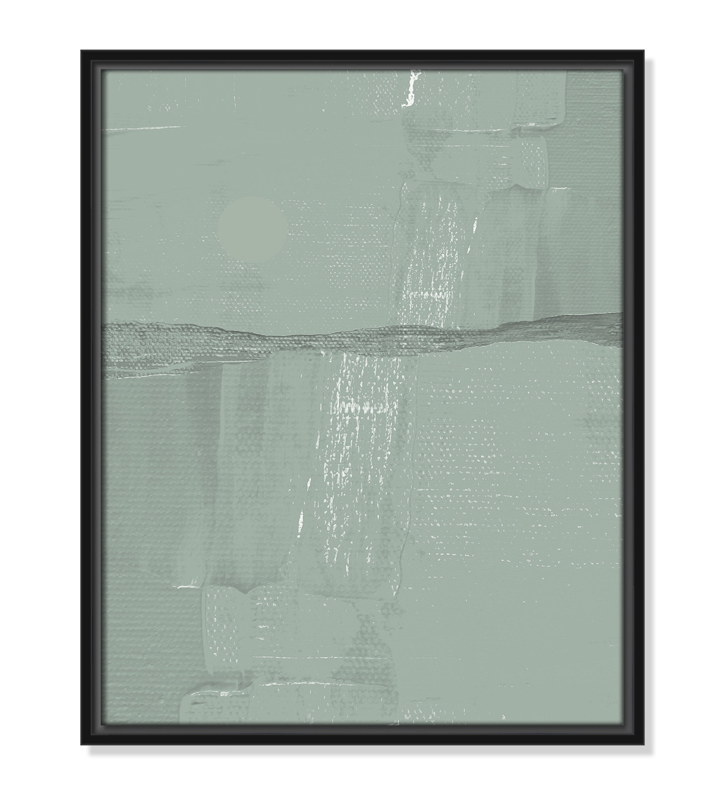 Attica "Sage Abstract" Print, Black , 21.5" H x 17.5" W x 2" D