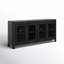 Macarthur Reclaimed Oak 4Dr Cabinet Antique Black