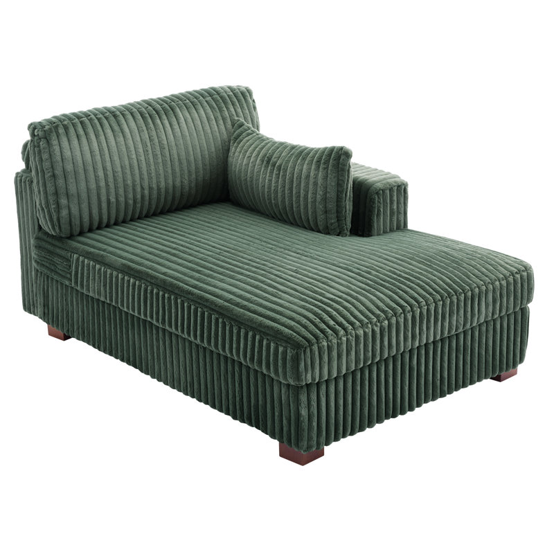 Bukvice Chaise Lounge, Right Hand Facing, Green