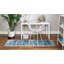 Tapis bleu abstrait Dota-918651196