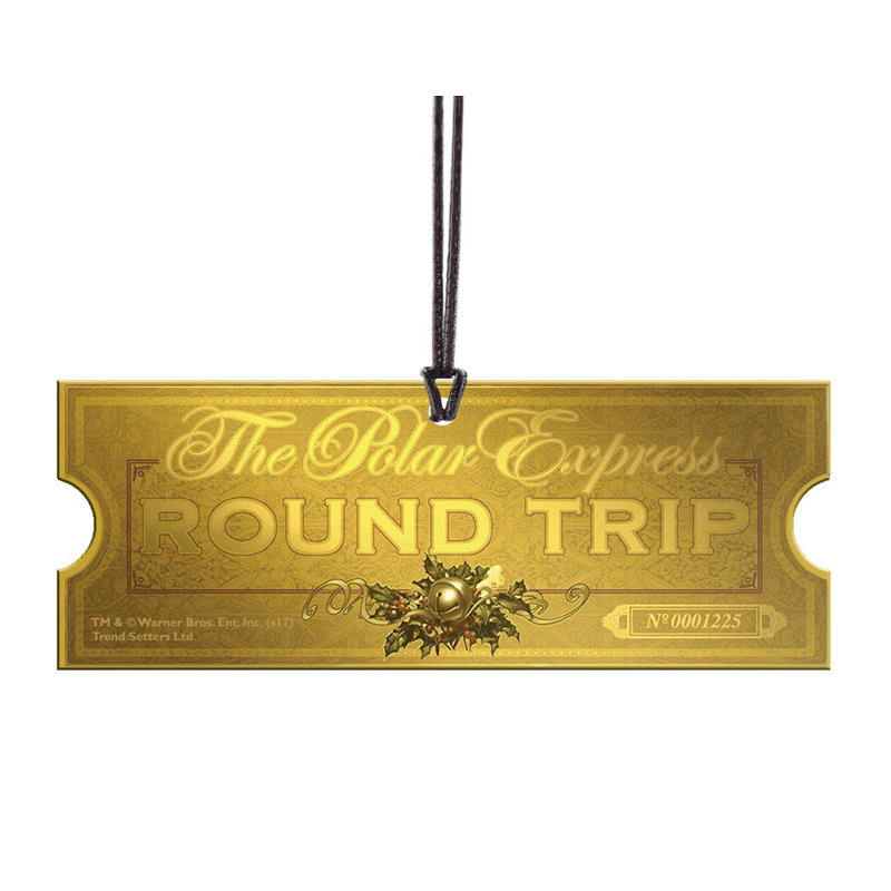 Polar Express Train Hanging Ticket Shaped Print