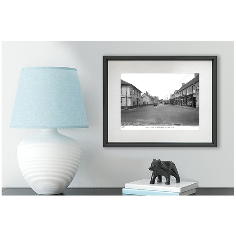 Williton, Egremont Hotel 1938 - Single Picture Frame Print, 45cm H x 60cm W x 2.3cm D