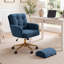 Fauteuil de bureau rembourré avec repose-pieds-1686120247