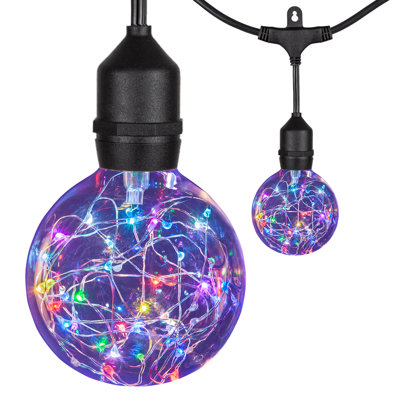 Karley Outdoor 15 - Bulb 45'' Plug-in Globe String Light