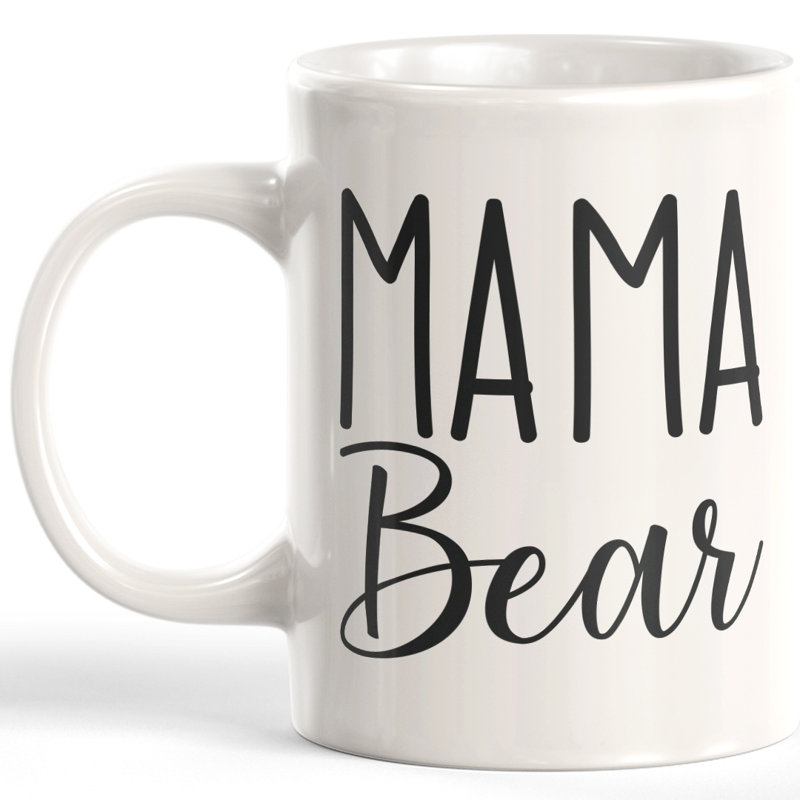 Tasse à café, 11 oz, Plastique, Maman ours