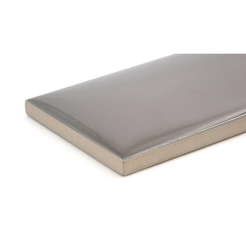 Sphere Mint 3 in. x 12 in. Glossy Ceramic Wall Tile (5.81 sq. ft./Case), Taupe