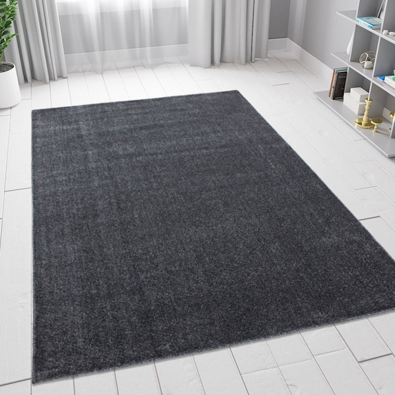 Hebbville Handwoven Grey Rug, Rectangle 160cm x 230cm