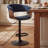 Adjustable Height Bar Stools With Faux Leather Seat Swivel Stool With Backrest For Kitchen Island, Bar, Home Pub​​-406743105-406839203