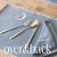 over&back Woven Frayed Chambray Placemats, Set of 4-101293261
