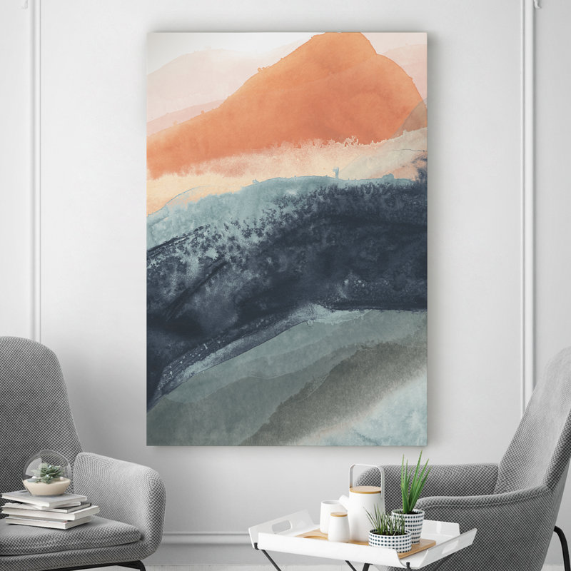« molle vagues i », reproduction sur toile, H 12 po x l 8 po x P 1 po, Toile tendue
