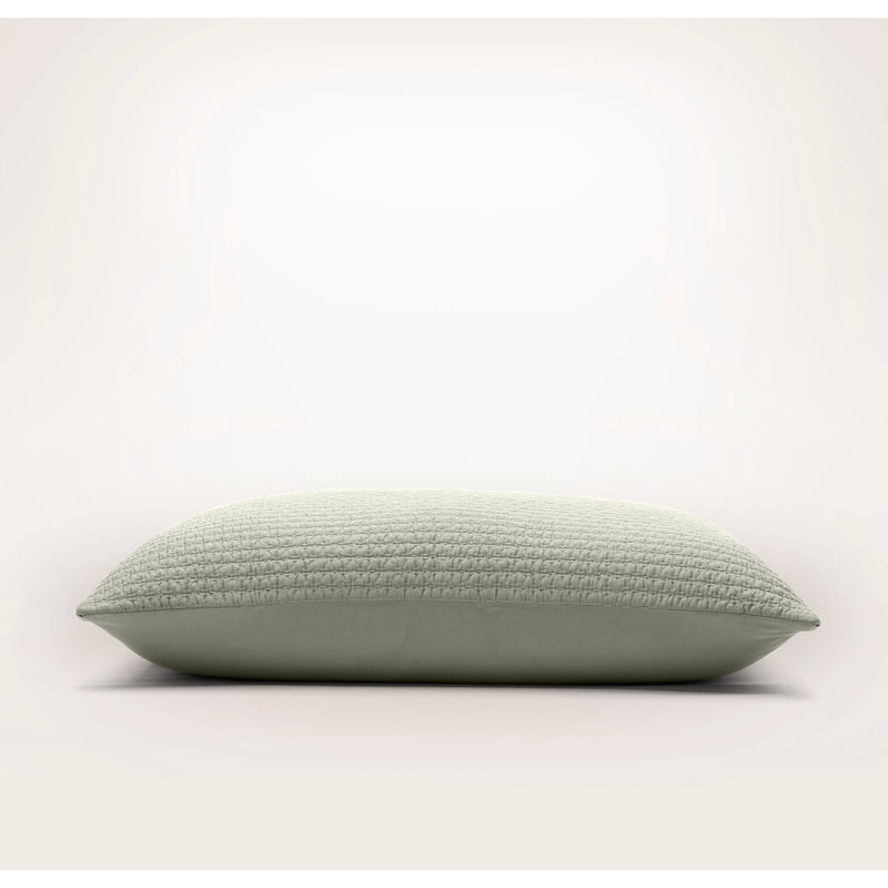 Signature Textured Stitch Sham, Standard Sham, Sageleaf