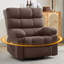 Fauteuil inclinable compact en métal avec rangement, détente moderne pour le salon et le téléviseur
