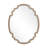 35" Scalloped Gold Wall Mirror