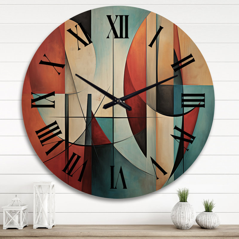 Horloge murale cubique surdimensionnée Cubism, Très grand