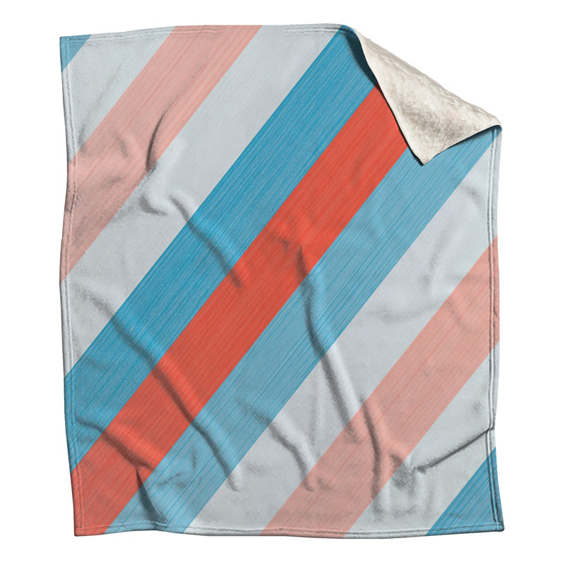 Diagonal Striped Pattern Blankets, 50in W x 60in H