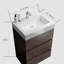 Meuble-lavabo simple 24 po avec comptoir en céramique Deanise-707973609