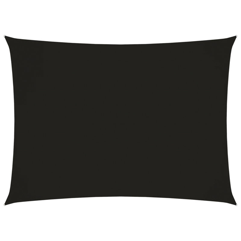 Naplate 3m x 4.5m Rectangular Shade Sail, Black