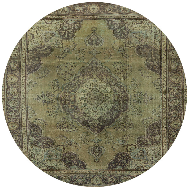 Oriental Indoor Rug, Round 3'