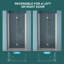 32"W X 72"H Shower Door With Tempered Glass, Brushed Nickel - Long-Term Durability, Adjustable Fitment, Bathroom Transformation Finish Long-Lasting Space Concept, Stylish