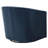 Leather Swivel Barrel Chair-1205284496