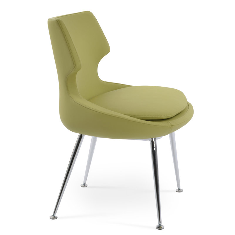 Chaise en métal Patara, Vert