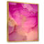 «Pink and Gold Ink Clouds», peinture sur toile-67232215-67232222