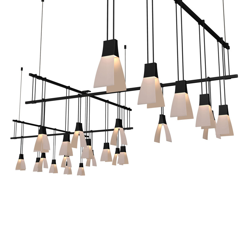 Lustre linéaire Spoutnik à 25 lumières Suspender®