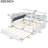 Wood Platform Bed With Trundle, Headboard Storage, And Shelves In White - Classic Look Full Size Shelf Box Practical Option