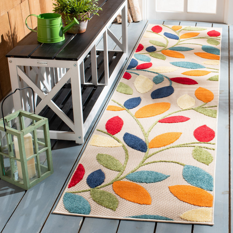 Elliyana Performance Floral Indoor/Outdoor Area Rug, Runner 2'2" x 9'