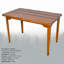 Hirschman Pine Solid Wood Dining Table-1897711053