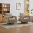 Riqui Wide Upholstered Swivel Barrel Chair(set Of 2)