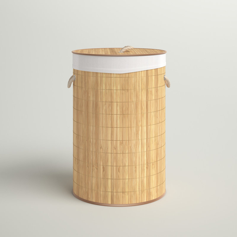 Bamboo Collapsable Hamper, Natural