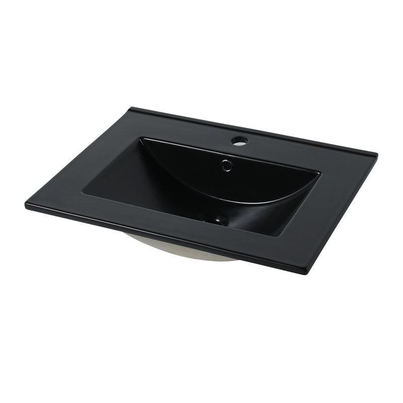 Évier supérieur en céramique 24 po-G-BL9060BK