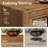 78.8" Solid Wood Dining Table for 6, Farmhouse Rectangular Kitchen Table with Heavy Duty Base