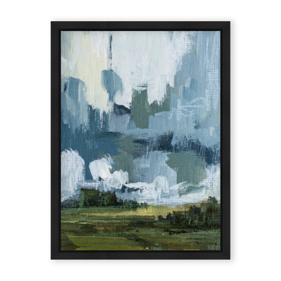 Etheric Horizon: Abstract Hills Under Cloudy Skies