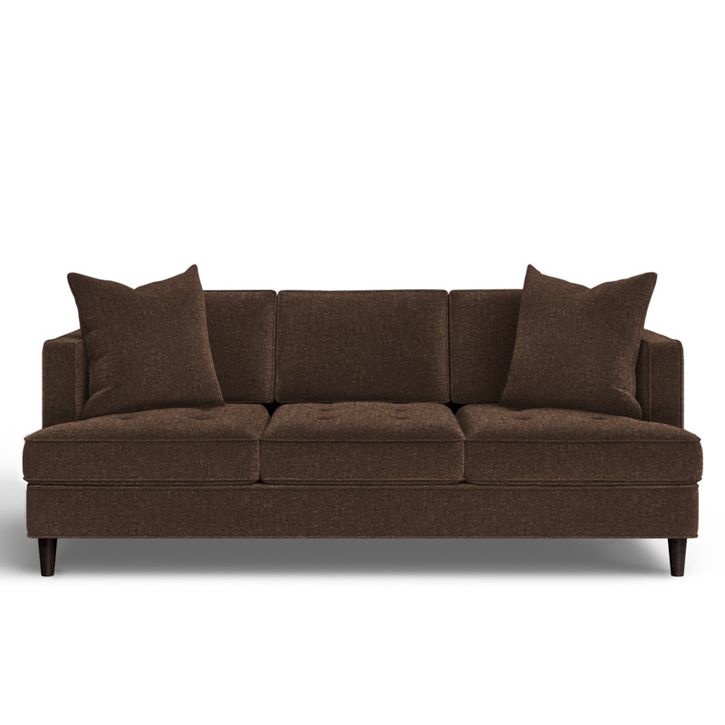 Upholstered 84'' Sofa, Napa Brown Chenille