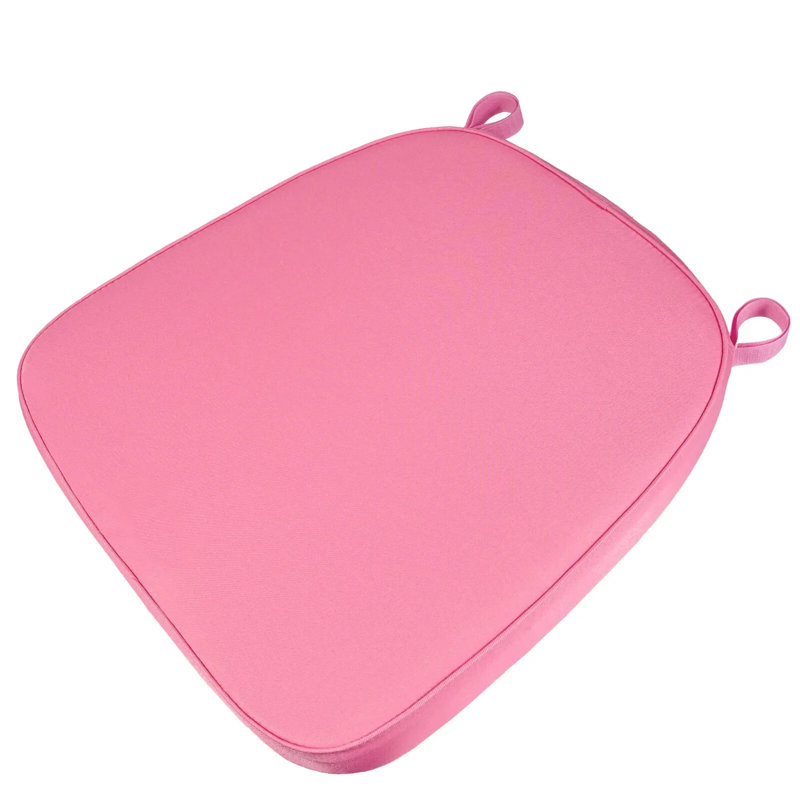 2" Thick Chiavari Chair Pad with hook & loop fastener Straps by Chivari, Dark Pink