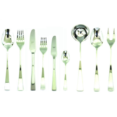 Italia Flatware Set - 75 Pieces - Stainless Steel