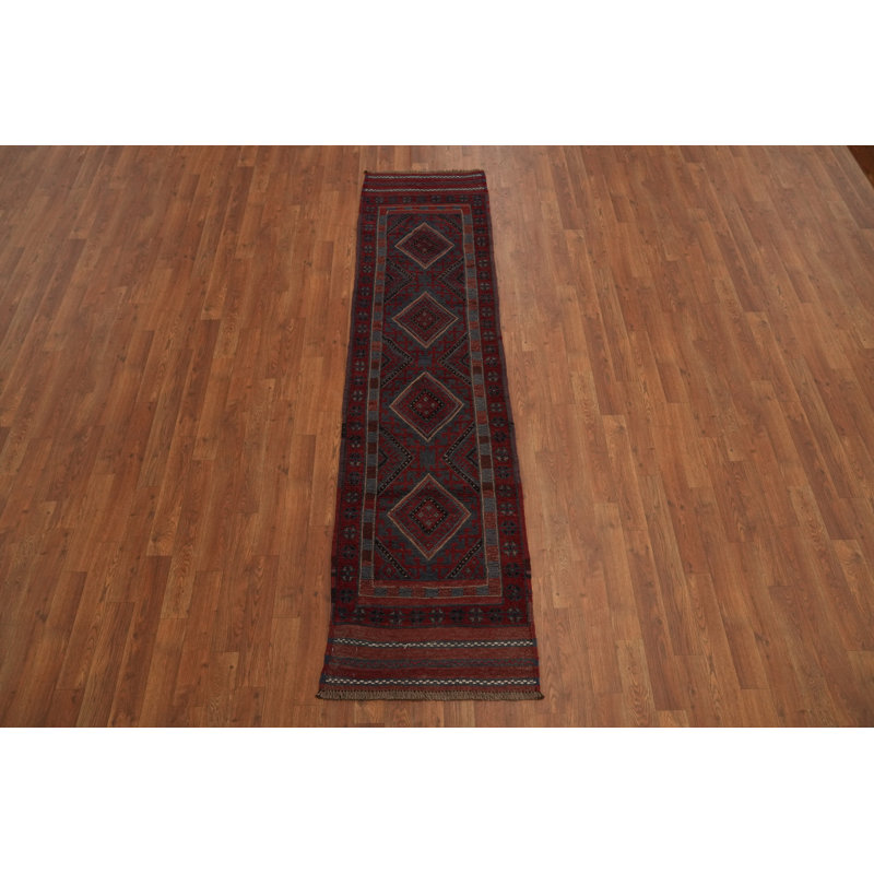 Tapis de couloir rouge 7 pi 7 po x 1 pi 11 po One-of-a-Kind