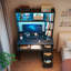 Computer Desk with Built-In Electrical Outlet-1800560542