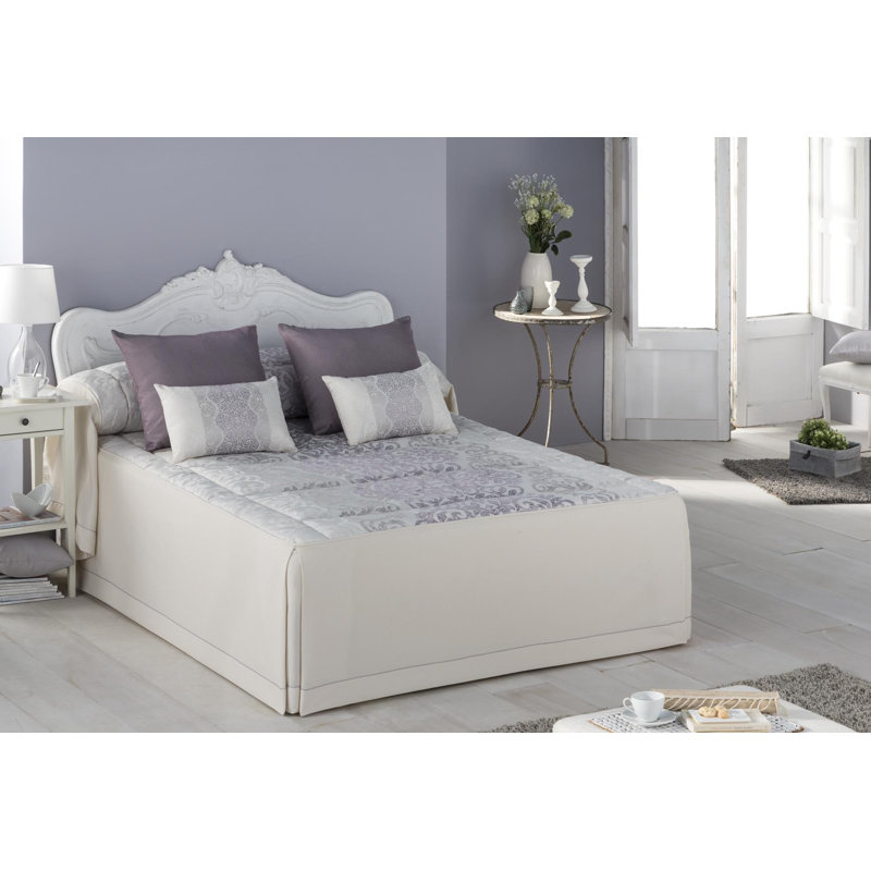 Milania Polyester No Pattern Bedspread, Mauve, 135 x 200 cm