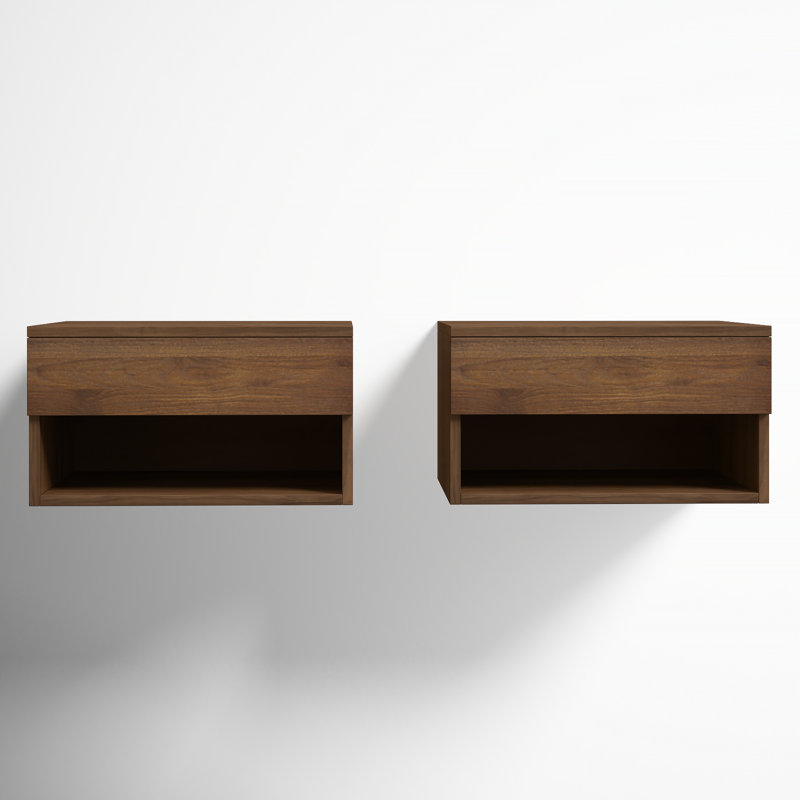  Beacon Rustic Nightstand, Brown