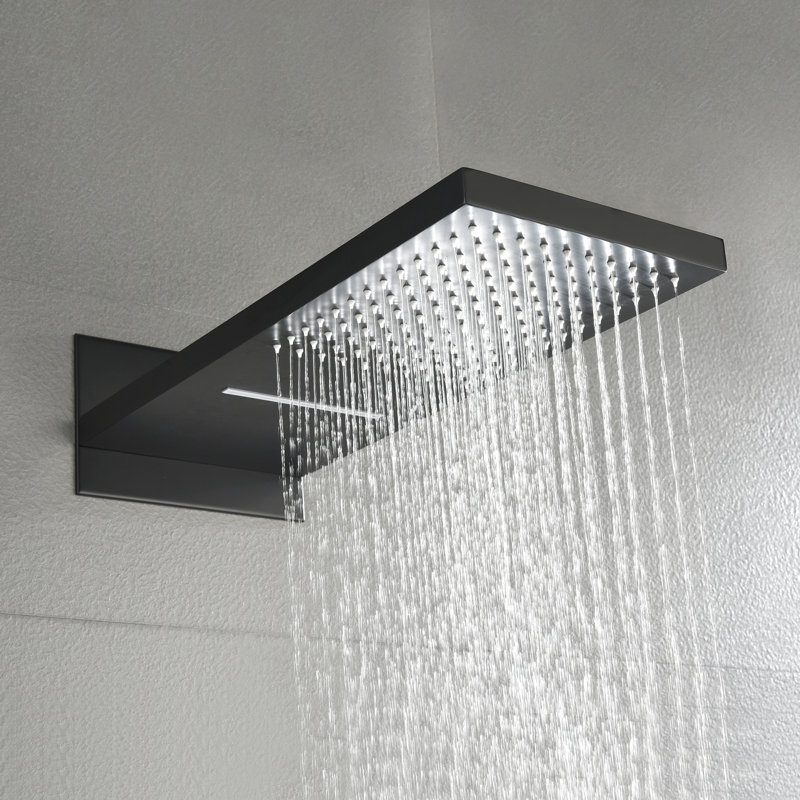 Fixed Shower Head 2.5 GPM GPM, Matte Black