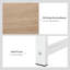 Bureau d'ordinateur 88 po pour 2 personnes avec tablettes de rangement 88 po