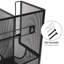 Organisateur de comptoir polyvalent Mind Reader, rangement pour salle de pause et rangement de bureau, filet métallique, noir