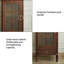 Armoire à vin 15,75 "en bois massif rétro et simple