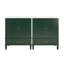 Ensemble de meuble-lavabo 60 po avec lavabo double 60 po, 2 armoires avec porte et 2 tiroirs, vert-1370566947